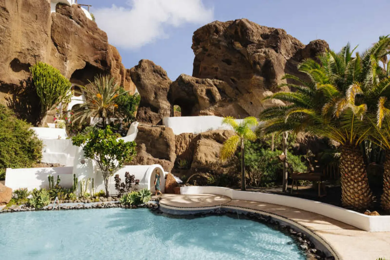 LagOmar volcanic gardens and architecture in Nazaret, Lanzarote
